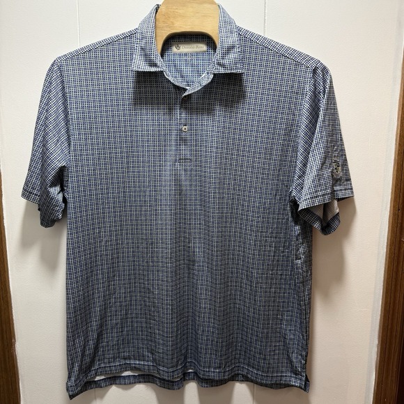 Donald Ross Shirt Men's Size XXL Gingham Check Short Sleeve‎ Performance Stretch - Picture 2 of 6